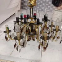 لوستر برنجی 12شاخه
