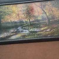 تابلوی منظره زیبا بدون.  شکستگی