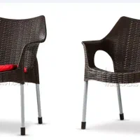 سطل زباله و صندلی حصیری نو