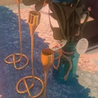جاشمعی استیل طلایی