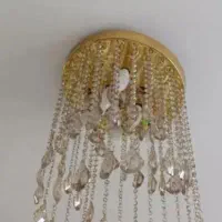 لوستر گرد طلایی