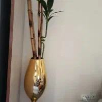 گلدان و بامبو