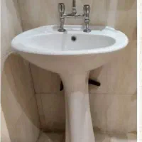روشویی سرامیک با شیر مخلوط