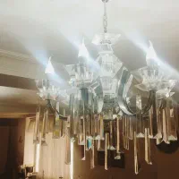 دو عدد لوستر شش شاخه کاملا سالم و نو