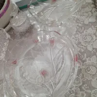 سرویس کامل کریستال لاله صورتی آلمان دو دست
