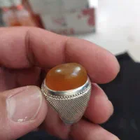انگشتر  نقره  سنگ عقیق