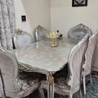 میز ناهار خوری ۶نفره استیل