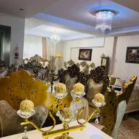 مبل سلطنتی ۹ نفره همراه با میز ناهار خوری ۸ نفره
