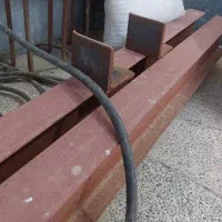 دو عدد تیرآهن، پسپلت و نبشی 10در10