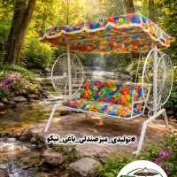 تاب باغی/مدل گلبرگ/ تاب ویلایی/محکم و رنگ کوره ای