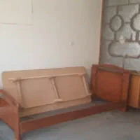 تخت یکنفره چوبی