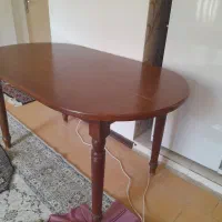میز تکی غذا خوری چوب گردو
