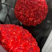 دسته گل،رز جاودان روبانی،هدیه،تولد،خواستگاری
