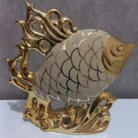 مجسمه رومیزی سرامیکی طرح ماهی