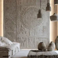 مجری با تجربه میکروسمنت نما صخره  و گچبری مدرن