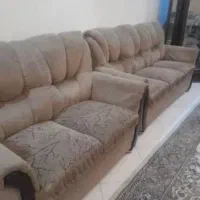 مبل راحتی ۷ نفره همراه با میزوسط و چهار عدد عسلی