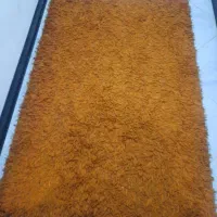 قالیچه مدل ماکارانی نارنجی یک در یک و نیم