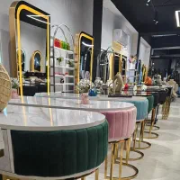 تجهیزات ارایشگاه صندلی اصلاح کانتر ناخن تخت فیشیال