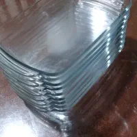 ۹ عدد تابه و مرغ خوری پیرکس فرانسه