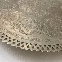 شیرینی خوری کیک خوری پایه دار برنجی