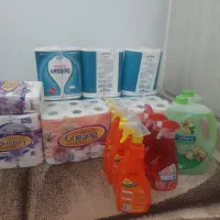 مواد شوینده و دستمال کاغذی