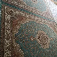 ۲ تخته فرش ۹متری فیروزه ای نگین فرش مشهد