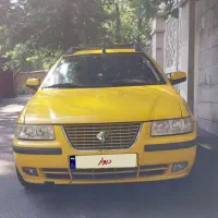 سمند تاکسی زرد پلاک ت  آخر 93 بسیار تمیز