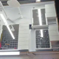 روشویی کابینتی دیواری  و پایه دار آینه باکس