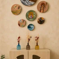دیوار کوب سفالی