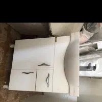 روشویی کابینتی همراه شیر و آیینه و باکس جنس pvc