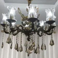 یک جفت لوستر برنجی ۸ شاخه