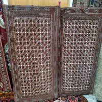 پشتی ماشینی پرشده از ترکمن یک جفت
