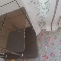 عسلی شیشه ای چهار عدد به همراه میز