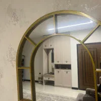 آینه قدی مدل پنجره ای طلایی