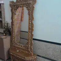 آیینه ساعت ایستاده سالم در حد نو