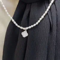 گردنبند نقره مرواریدی100٪ اصلی