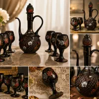 تنگ و گیلاس نقاشی شده