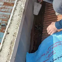 چکه گیری ماستیک کاری تمیزکاری ناودان