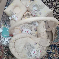 سرویس خواب نوزاد گارددار 5 تکه درحدنومناسب سیسمونی
