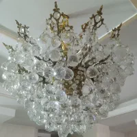 لوستر چتری برنجی