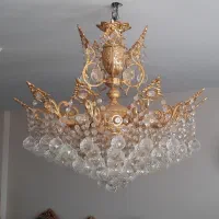 لوستر پذیرایی و لوستر ۳ تیکه آشپزخانه ست همین کار