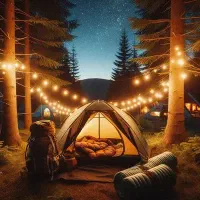 کمپ طبیعت گردی با بارش شهابی