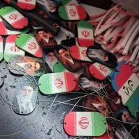 آویز دکوری رهبر شهید و نقشه ایران
