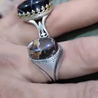 انگشتر نقره فروشی زنده دو عدد