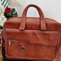 کیف دست دوز با چرم طبیعی