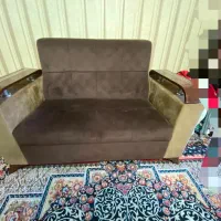 مبل راحتی قهوه ای