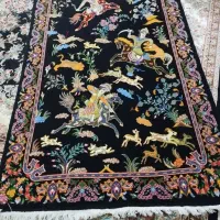 یک جفت قالیچه شکارگاه تبریز
