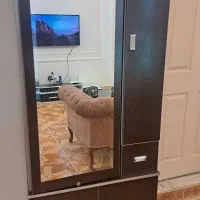 جا کفشی بلند قهوه ای سوخته