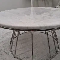 میز جلو مبلی سنگ و فلز