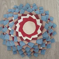 زیر قابلمه ای تکه دوزی